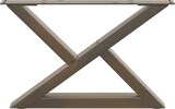 thumbnail of Helloshop26 - Set aus 2 Couchtischbeinen aus Metall 50 x 30 cm stabiles und modernes geometrisches Design aus naturbelassenem Stahl 02_0056973