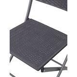 thumbnail of aro Set da balcone pieghevole Bistro, 3 pezzi, acciaio/plastica, 2 sedie, 1 tavolo, aspetto rattan, grigio scuro