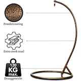 thumbnail of Rijoka Hangstoel Eggy Rope Schommelstoel – Luxe Rattan – Bruin - Large - Voor personen 1.90m Max.