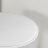 thumbnail of HOMCOM mesa de bar redonda con altura ajustable 67-93 cm tablero Ø63 cm giratoria 360° con base redonda de metal cromado para bistró cocina blanco