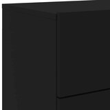 thumbnail of vidaXL Wand-Nachttisch mit LED-Leuchten Schwarz