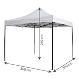 thumbnail of HEMAX, Gazebo Pieghevole EasyFlex Impermeabile Bianco Giardino Mercato 3x3m