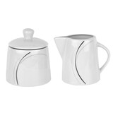 thumbnail of Kaffeeergänzungsset Milchkännchen & Zuckerdose Phönix Porzellan weiß mit Dekor