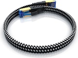 thumbnail of Primewire Flachbandpatchkabel CAT 8 mit Baumwollummantelung - Gigabit Ethernet LAN Kabel - 40 Gbit/s - S/FTP PIMF Schirmung - Netzwerkkabel - 0,5m