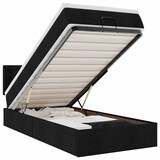 thumbnail of vidaXL Ottoman-Bett mit Matratze & LEDs Schwarz 90x200 cm Stoff