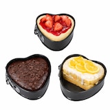 thumbnail of 3er Set Herz Springform Ø 11,5 cm Airfryer Backofen bis 230 °C