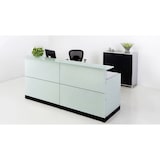 thumbnail of Büromöbel Empfangstheke DAVOS weiss Theke Empfang