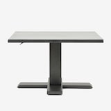 thumbnail of Mesa lateral elevável, vidro temperado, Alumínio, Cor Antracite, 80x48,5 a 70 cm