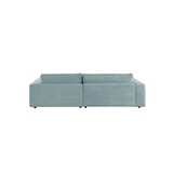 thumbnail of KAWOLA Sofa MADELINE Ecksofa Cord hellblau Longchair rechts