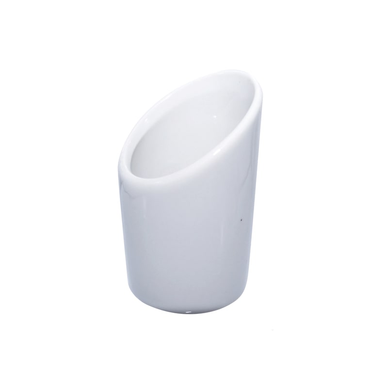 FHC - 24Pcs - Mini pot en porcelaine blanc - H80mm