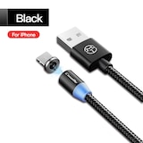 thumbnail of CaseMe 1m Magnet Ladekabel Magnetisch für iPhone Samsung Huawei Sony LG HTC Apple Lightning  Schwarz 1 meter