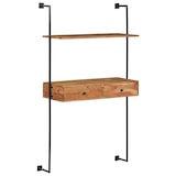 thumbnail of Scrivania A Parete 90x40x170 Cm In Legno Massello Di Acacia