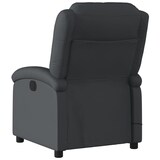 thumbnail of Décoshop26 - Fauteuil de relaxation TV fonction massage inclinable électrique en cuir véritable noir DEC027207