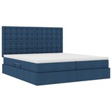 thumbnail of vidaXL Bett mit LED-Lichtleisten mit Kopfteil Blau 180 x 200 cm Stoff