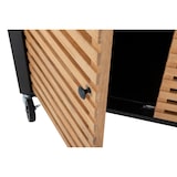 thumbnail of Tarrington House Estação de serviço Ateo com portas giratórias, alumínio/madeira de eucalipto, 114 x 60 cm, preto/natural