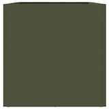 thumbnail of Helloshop26 - Jardinière bac lit surélevé plantes fleurs terrasse jardin olive 62 x 30 x 29 cm acier vert 02_0038705