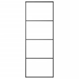 thumbnail of vidaXL Schiebetür Aluminium und ESG Glas 76x205 cm Schwarz