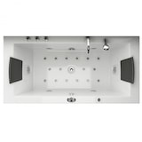 thumbnail of Whirlpool Badewanne Rechteck Acrylwanne Sprudelwanne Sprudelbad LED Massagebadewanne Massagewanne  Villa Eugenie Jet-Line