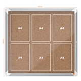 thumbnail of nobo Schaukasten, Kork-Rückwand, Innenbereich, 6 x DIN A4