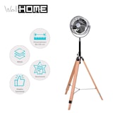 thumbnail of WellHome - Verstellbarer Standventilator aus Metall mit 3 Geschwindigkeiten und PureCopper-Motor