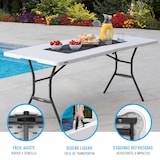 thumbnail of Pack mesa plegable 185x76 cm + 6 sillas plegables blanco Lifetime