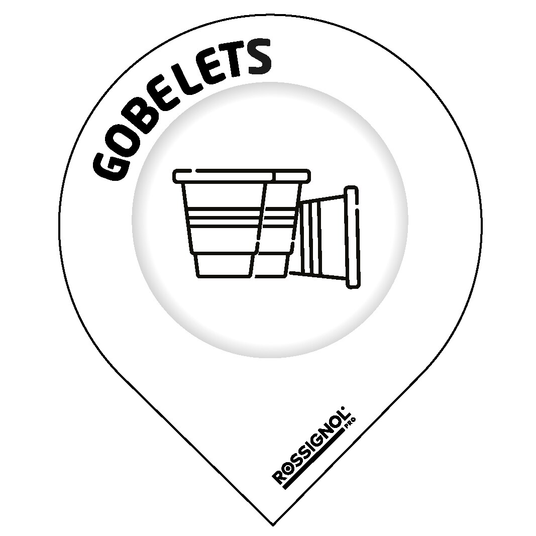 Rossignol - Stickers tri gouttes adhésif (x10) COLLEC - gobelets
