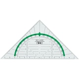 thumbnail of Geodreieck 16 cm Green Line, glasklar, grün hinterlegt