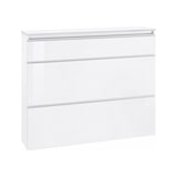 thumbnail of Dmora Schuhschrank Piero, Mehrzweckschrank mit 2 Türen und 1 Klapptür, Eingangsschuhregal, 100 % Made in Italy, cm 120x27h108, glänzend weiß
