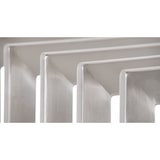 thumbnail of DELUKE® Kaminholzregal Metall PREMIUM Innen und Aussen Edelstahl Brennholzregal innen Kaminholzständer Kaminholzhalter Feuerholzregal Aussen 40x50x150