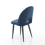 thumbnail of Oreste Luchetta Set 4 Sedie BOUNTY BLUE in tessuto effetto velluto H.87 L.48 P.54 cm Blu
