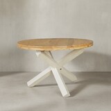 thumbnail of Design Esszimmertisch BOHA rund Ø 120 cm x 75 cm Akazie Massiv-Holz, Landhaus Esstisch 4 Personen, Küchentisch Tisch für Esszimmer