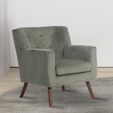 thumbnail of Poltrona Kioni in velluto a coste verde