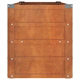thumbnail of Helloshop26 - Jardinière bac lit surélevé plantes fleurs terrasse jardin de jardin rouillé 100 x 40 x 45 cm acier corten marron 02_0039858