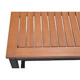 thumbnail of METRO PROFESSIONAL Bierzeltgarnitur 3-tlg. Lynx, Alu/Eukalyptus, 1 Biertisch 161 x 70 cm, 2 Bierbänke 147 x 30 cm, schwarz