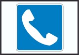 thumbnail of Fernsprech­stelle Telefon Symbol A0 (841x1189mm)