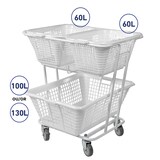 thumbnail of GILAC Corbeille à linge - 60 L - Blanc G611021