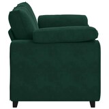 thumbnail of vidaXL Loveseat Sofa Donkergroen 160x77x82 cm Fluweel