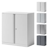 thumbnail of BISLEY Essentials Flügeltürenschrank abschließbar - Stahlschrank mit 3-Punkt-Schloss & Flügeltüren - Aktenschrank aus Metall mit 1 Fachboden für 2