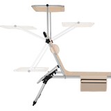 thumbnail of tectake Tumbona Lorella acolchada, plegable  Beige