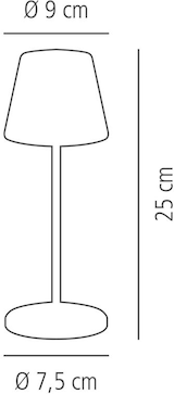 thumbnail of APS 17027 "MERLE MINI" Kabellose USB-C Tischleuchte,IP 54, inkl. Dockingstation und Fernbedienung