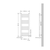 thumbnail of ECD Germany Badheizkörper 300x800 Weiß | elektrisch 600W ECO, gerade