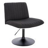 thumbnail of SVITA EMILY Loungesessel Relaxsessel höhenverstellbar mit Rückenlehne Leinen-Optik Schwarz