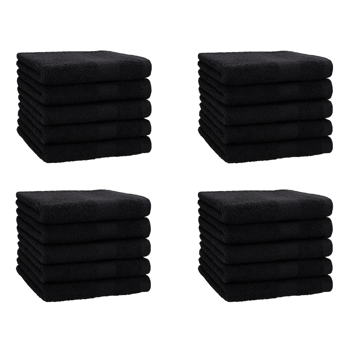 Betz 20 Stück Seiftücher PREMIUM 30x30 cm Farbe schwarz