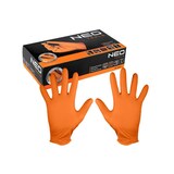 thumbnail of Boite De 50 Gants Nitrile Perforés Oranges Neotools/taille:m