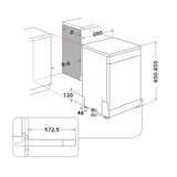 thumbnail of HOTPOINT lave-vaisselle 60cm 14 couverts 46db inox H2FHL626X