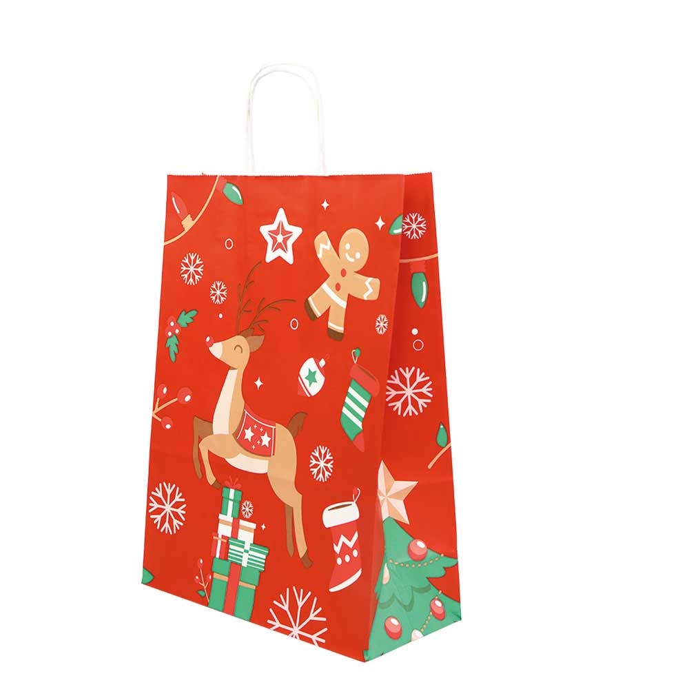 Papier Tragetaschen "Winterzauber" 22x10x31 cm