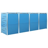 thumbnail of vidaXL Mülltonnenbox für 4 Tonnen 276,5x77,5x112,5 cm Edelstahl
