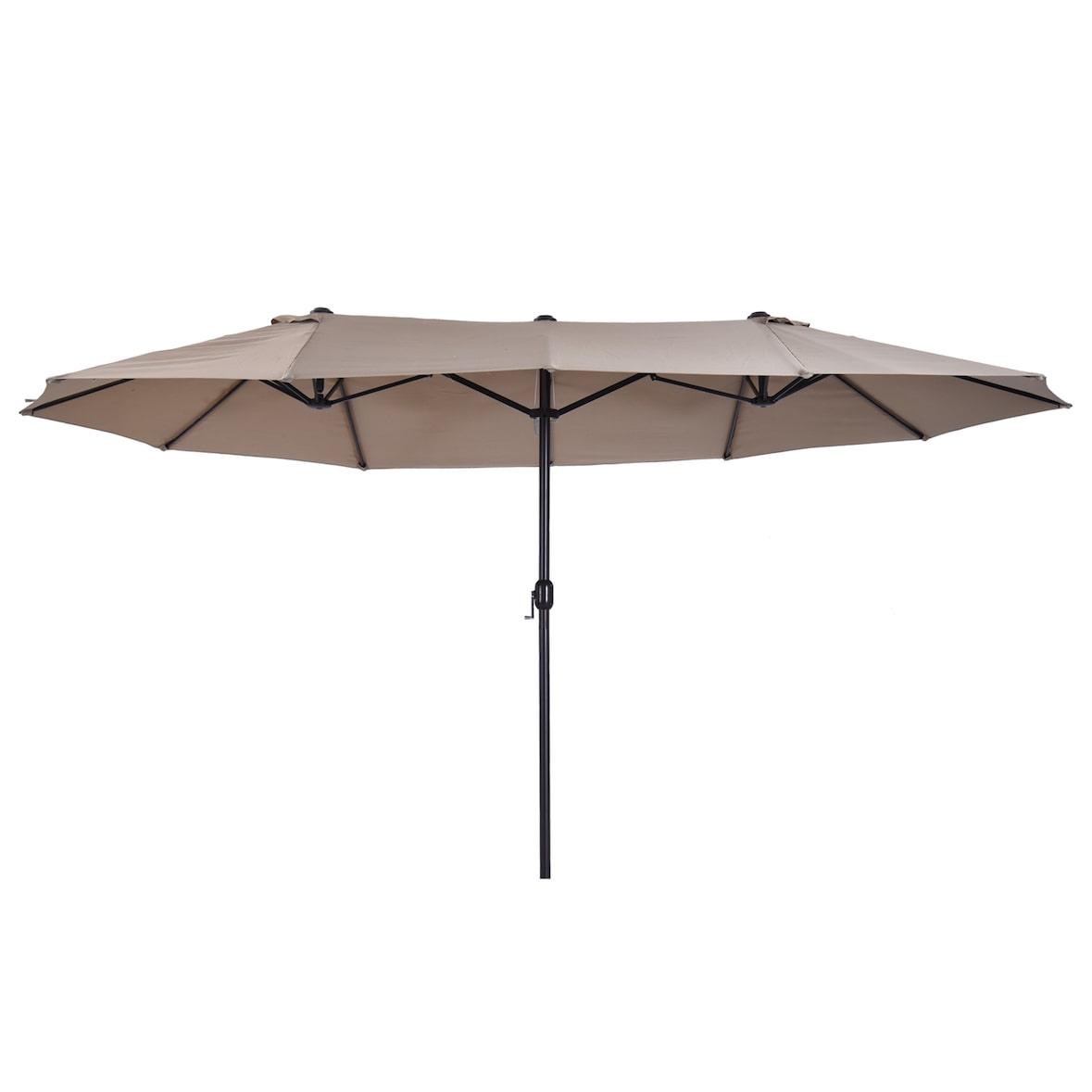 Sombrilla Doble Extragrande Parasol para Terraza Patio o Jardín Protección Solar Café