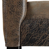 thumbnail of tectake Taburete alto de polipiel - Juego de 4 marrón antiguo