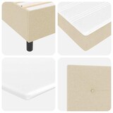 thumbnail of vidaXL Boxspringbett mit Matratze mit Kopfteil Creme 80 x 200 cm Stoff